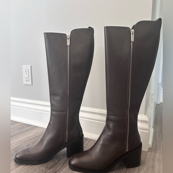 Phillip Lim genuine leather chocolate brown tall boots (NEW) - Picture 3 of 4